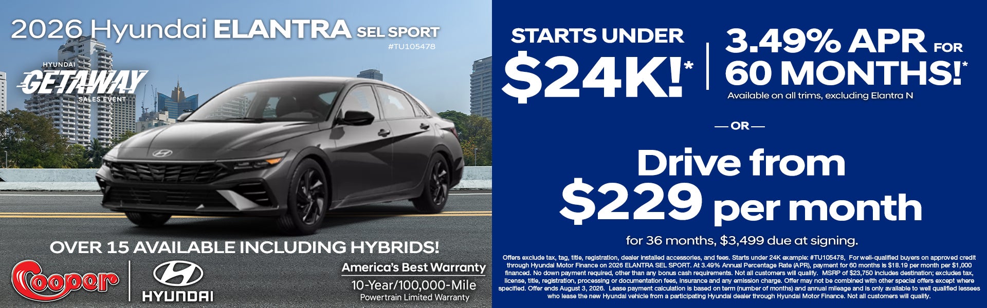 2026 Hyundai Elantra SEL Sport