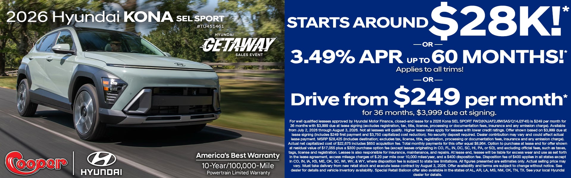 2026 Hyundai Kona SEL Sport