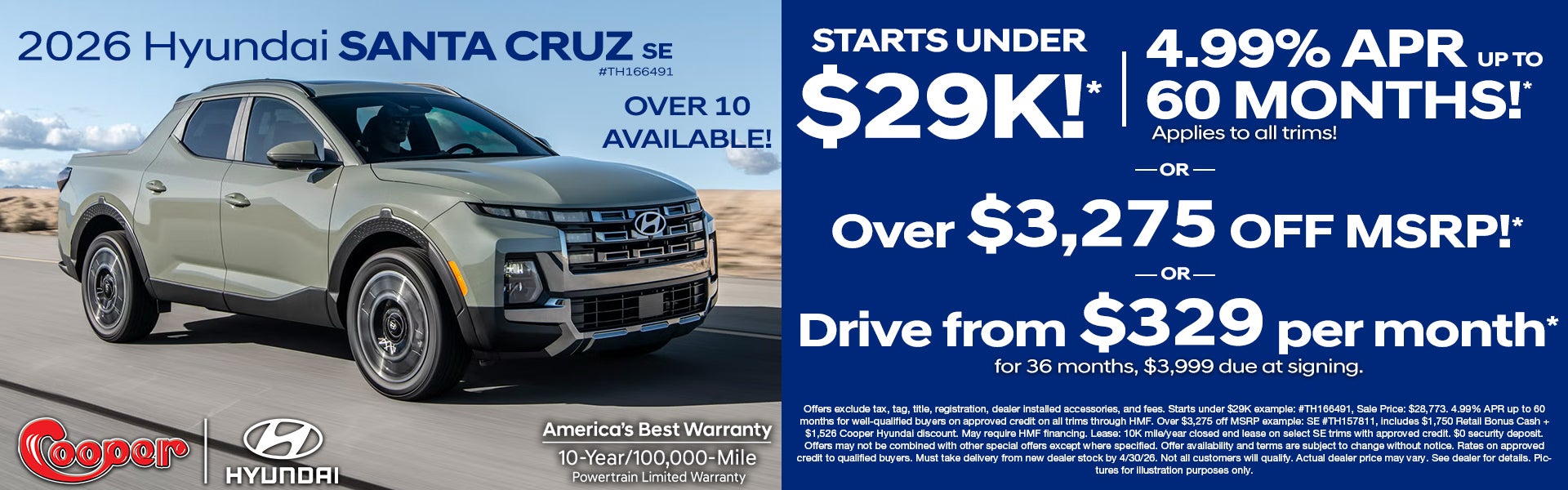 2026 Hyundai Santa Cruz SE
