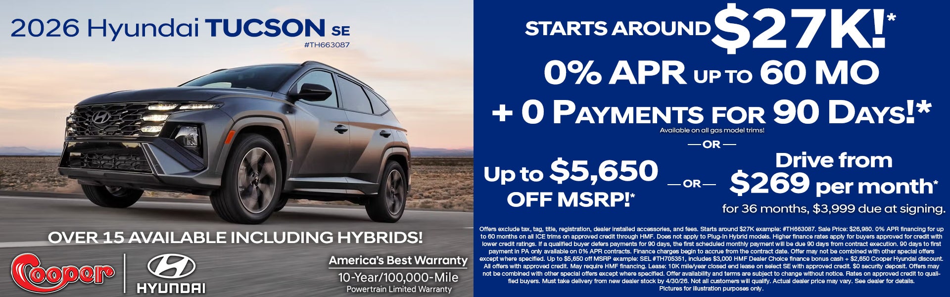 2026 Hyundai Tucson SE