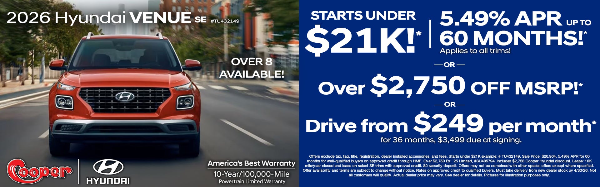2026 Hyundai Venue SE