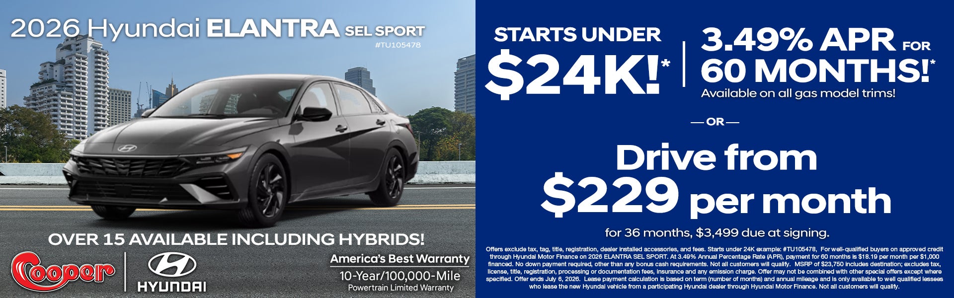 2026 Hyundai Elantra SEL Sport 