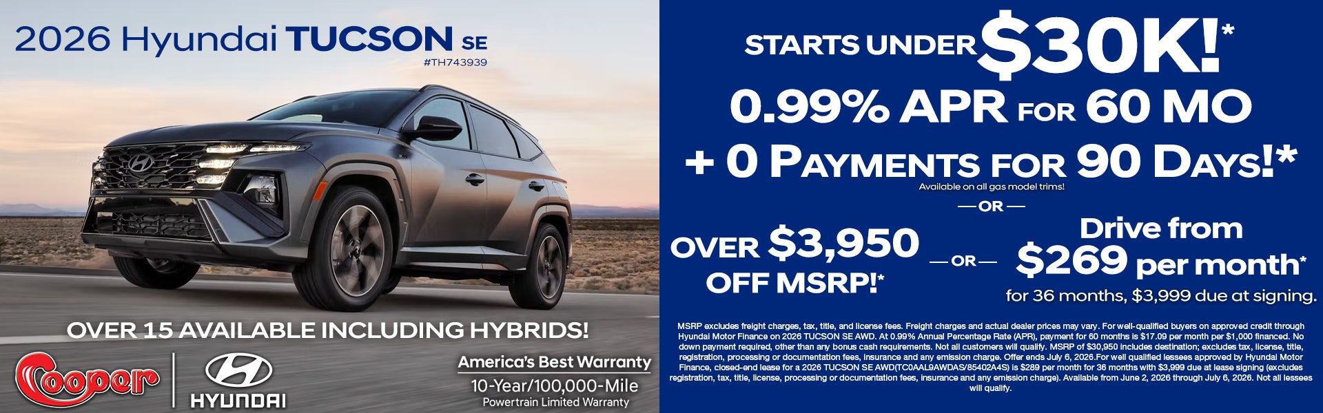 2026 Hyundai Tucson SE
